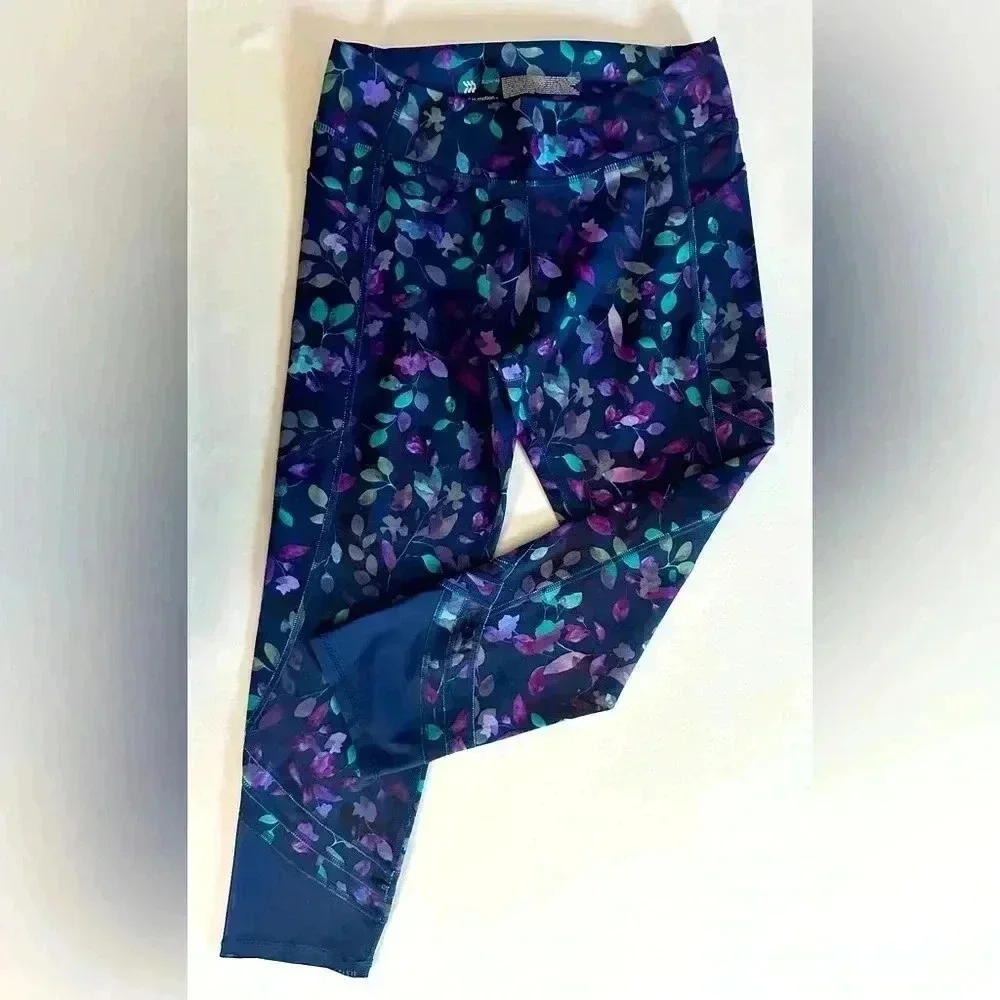 all in motion Girl's Activewear Flower Print Leggings (614) - Picture 3 of 9